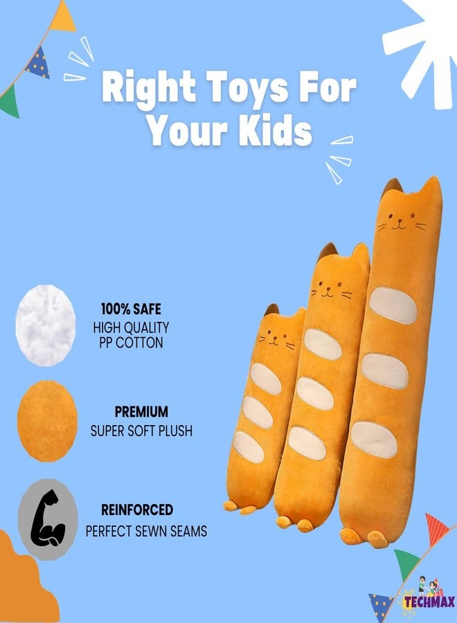 TechMax Solution Bread Pillow Plushie Doll Toy Soft Cartoon Kitten Stuffed Animal Funny Food Plushie Gift for Kids Girlfriend - Image 3
